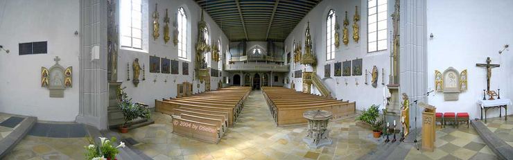 Panorama from the catholic church in Bad Hindelang
Panorama von der katholischen Kirche in Bad Hindelang
© 2004 Dieter Seibel