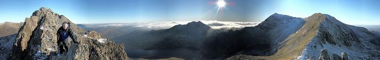 Snowdon, Crib Goch and Garnedd Ugain.
© 2009 Derek Stillingfleet