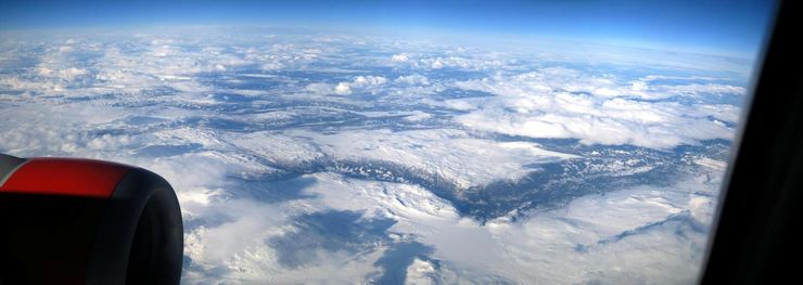 Hardangervidda as seen from the plane from Bergen to Oslo
© 2008 Knut Dalen